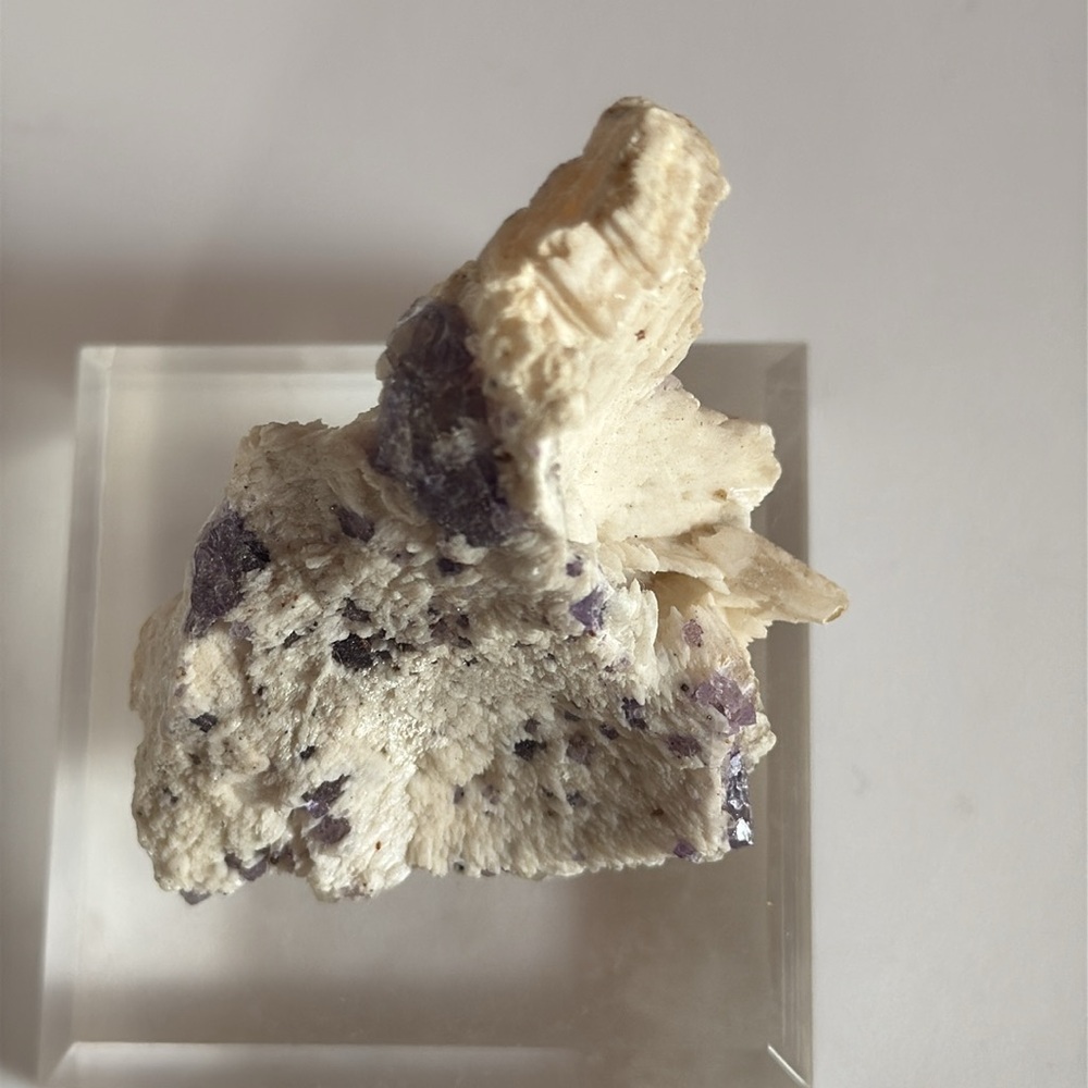 Purple fluorite in matrix
